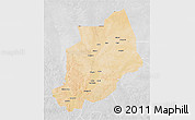 Satellite 3D Map of Felingue, lighten, desaturated