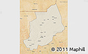 Shaded Relief 3D Map of Felingue, satellite outside