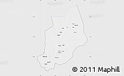 Silver Style Map of Felingue, single color outside