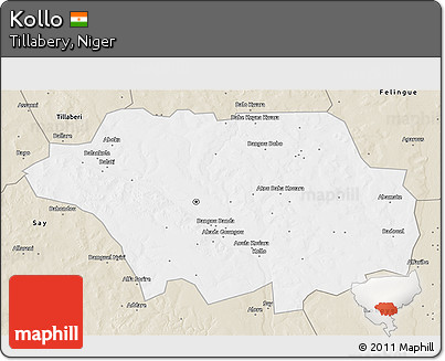 Classic Style 3D Map of Kollo