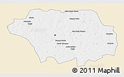 Classic Style 3D Map of Kollo, single color outside