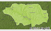 Physical 3D Map of Kollo, darken