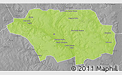 Physical 3D Map of Kollo, desaturated