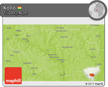 Physical 3D Map of Kollo