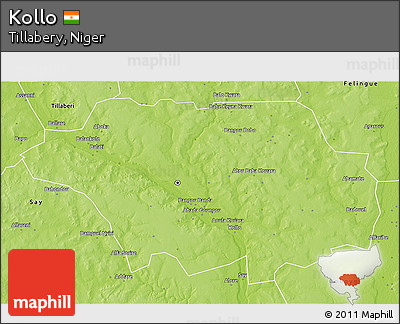 Physical 3D Map of Kollo