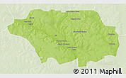 Physical 3D Map of Kollo, lighten