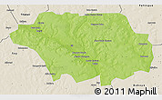 Physical 3D Map of Kollo, shaded relief outside