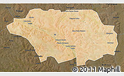 Satellite 3D Map of Kollo, darken