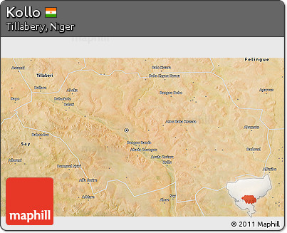 Satellite 3D Map of Kollo