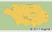 Savanna Style 3D Map of Kollo, single color outside