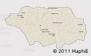 Shaded Relief 3D Map of Kollo, cropped outside