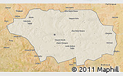 Shaded Relief 3D Map of Kollo, satellite outside