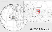 Blank Location Map of Kollo