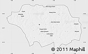 Silver Style Map of Kollo, single color outside