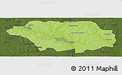 Physical Panoramic Map of Kollo, darken