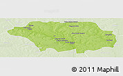 Physical Panoramic Map of Kollo, lighten