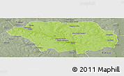 Physical Panoramic Map of Kollo, semi-desaturated