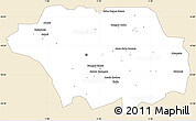 Classic Style Simple Map of Kollo, single color outside
