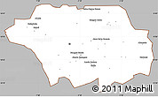 Gray Simple Map of Kollo, cropped outside
