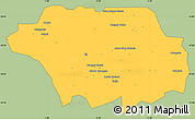 Savanna Style Simple Map of Kollo, single color outside