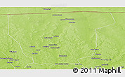 Physical Panoramic Map of Ouallam