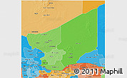 Political Shades 3D Map of Zinder