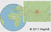 Savanna Style Location Map of Matameye