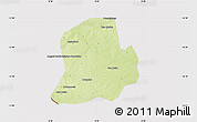 Physical Map of Matameye, cropped outside