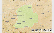 Physical Map of Matameye, satellite outside
