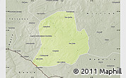 Physical Map of Matameye, semi-desaturated