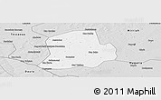 Silver Style Panoramic Map of Matameye