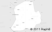 Silver Style Simple Map of Matameye