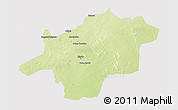 Physical 3D Map of Mirriah, cropped outside