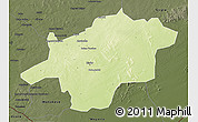 Physical 3D Map of Mirriah, darken
