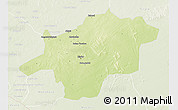Physical 3D Map of Mirriah, lighten