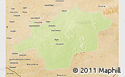 Physical 3D Map of Mirriah, satellite outside
