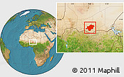Satellite Location Map of Mirriah