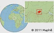 Savanna Style Location Map of Mirriah