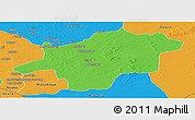 Political Panoramic Map of Mirriah