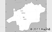 Gray Simple Map of Mirriah, single color outside
