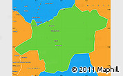 Political Simple Map of Mirriah