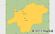 Savanna Style Simple Map of Mirriah, single color outside