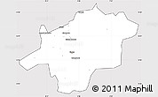 Silver Style Simple Map of Mirriah, cropped outside