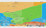 Political Shades Panoramic Map of Zinder