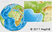 Physical Location Map of Aba