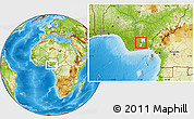 Physical Location Map of Isiala-N, highlighted parent region