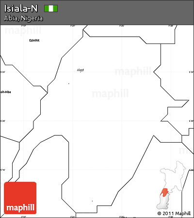 Blank Simple Map of Isiala-N
