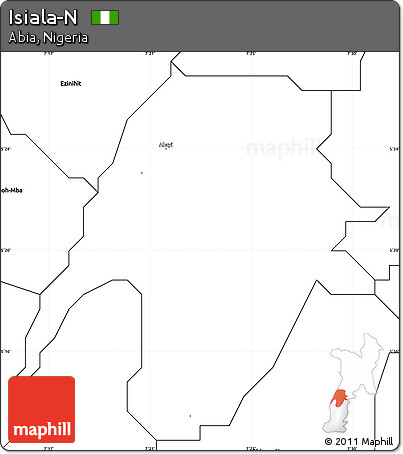 Blank Simple Map of Isiala-N