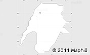 Silver Style Simple Map of Isiala-N, single color outside