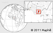 Blank Location Map of Abia